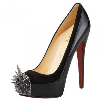 Replica Christian Louboutin Asteroid 140mm Platforms Black Cheap Fake Shoes