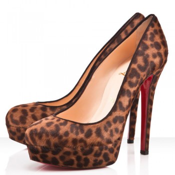 Replica Christian Louboutin Bianca 140mm Platforms Leopard Cheap Fake Shoes