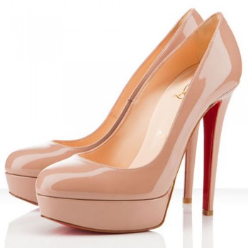 Replica Christian Louboutin Bianca 140mm Platforms Nude Cheap Fake Shoes