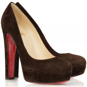 Replica Christian Louboutin Bianca 140mm Platforms Chocolate Cheap Fake Shoes