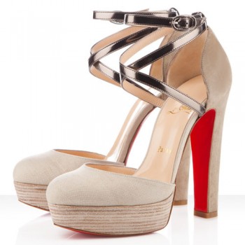 Replica Christian Louboutin La Favorita 140mm Sandals Corde Cheap Fake Shoes