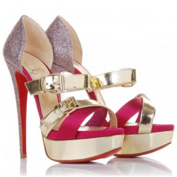 Replica Christian Louboutin Ambertina 140mm Sandals Multicolor Cheap Fake Shoes