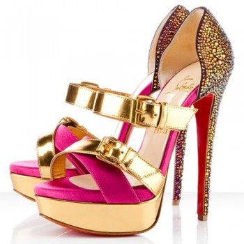 Replica Christian Louboutin Ambertina 140mm Sandals Rose Matador Cheap Fake Shoes