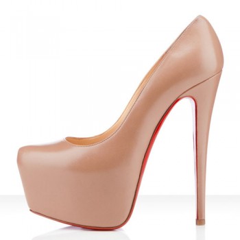 Replica Christian Louboutin Daffodile 160mm Platforms Beige Cheap Fake Shoes