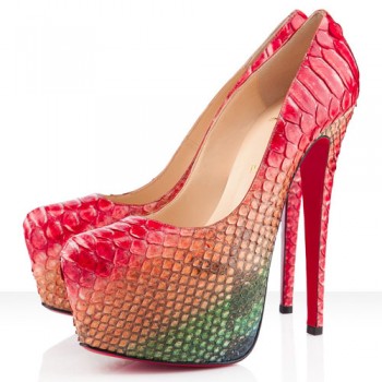 Replica Christian Louboutin Daffodile 160mm Platforms Multicolor Cheap Fake Shoes