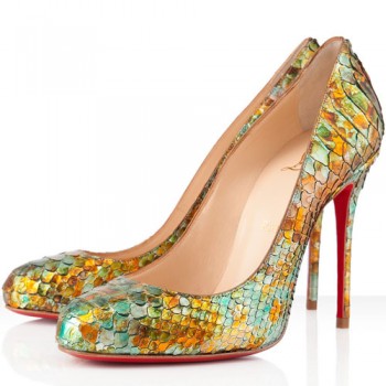 Replica Christian Louboutin Fifi 100mm Pumps Multicolor Cheap Fake Shoes