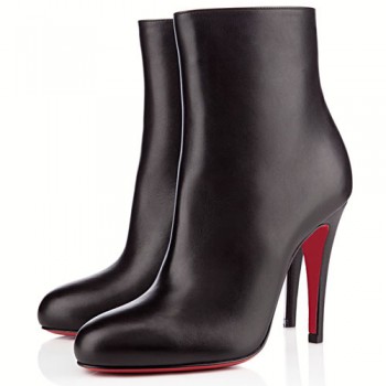 Replica Christian Louboutin Bello 100mm Ankle Boots Black Cheap Fake Shoes