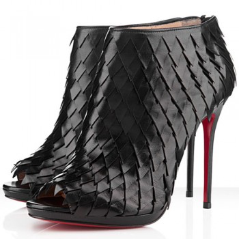 Replica Christian Louboutin Diplonana 120mm Ankle Boots Black Cheap Fake Shoes