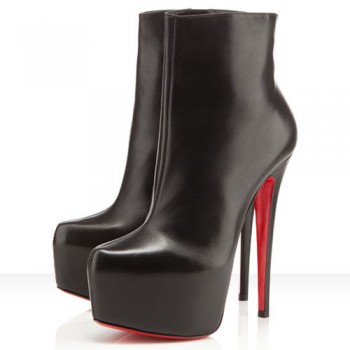 Replica Christian Louboutin Daf Booty 160mm Ankle Boots Black Cheap Fake Shoes