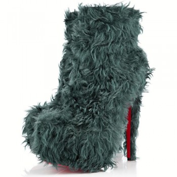 Replica Christian Louboutin Daf Booty 160mm Ankle Boots Turquoise Cheap Fake Shoes