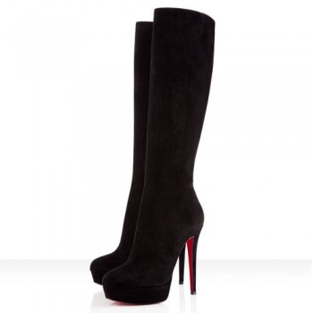 Replica Christian Louboutin BiancaBotta 140mm Boots Black Cheap Fake Shoes