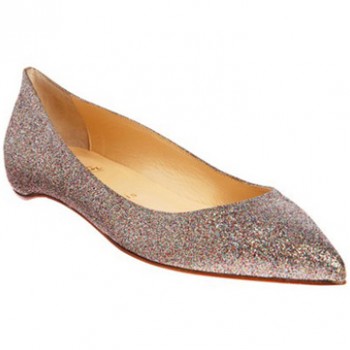 Replica Christian Louboutin Pigalle Glitter Ballerinas Multicolor Cheap Fake Shoes