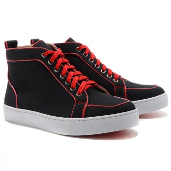 Replica Christian Louboutin Rantus Orlato Sneakers Black Cheap Fake Shoes