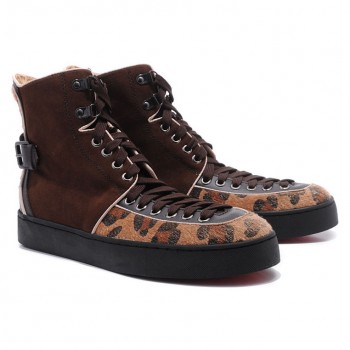 Replica Christian Louboutin Alfie Sneakers Brown Cheap Fake Shoes