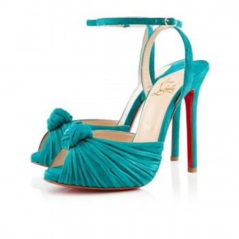 Replica Christian Louboutin Hot Grey 120mm Sandals Caraibes Cheap Fake Shoes