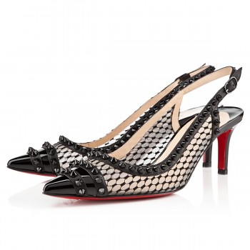 Replica Christian Louboutin Manovra 80mm Sandals Black Cheap Fake Shoes