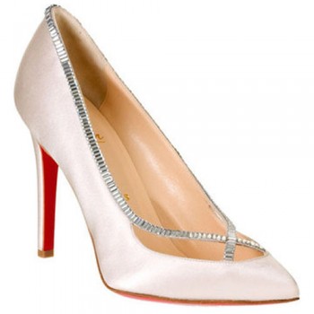 Replica Christian Louboutin Super Vic 120mm Pumps White Cheap Fake Shoes