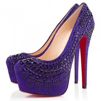 Replica Christian Louboutin Decorapump 160mm Pumps Purple Cheap Fake Shoes