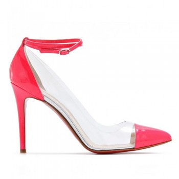 Replica Christian Louboutin Bis Un Bout 100mm Pumps Pink Cheap Fake Shoes