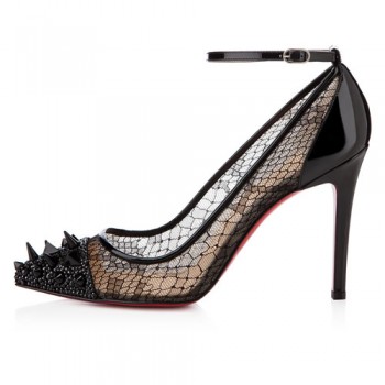 Replica Christian Louboutin Picks And Co 100mm Pumps Black Cheap Fake Shoes