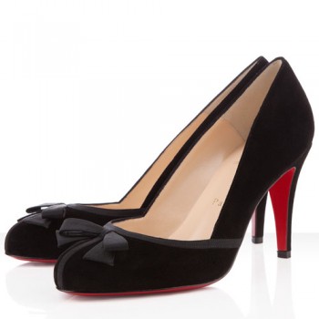 Replica Christian Louboutin Lavalliere 100mm Pumps Black Cheap Fake Shoes