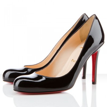 Replica Christian Louboutin Simple 100mm Pumps Black Cheap Fake Shoes