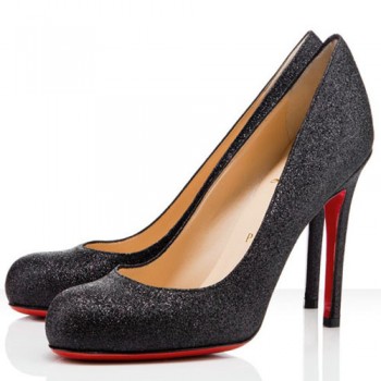 Replica Christian Louboutin Simple 100mm Pumps Black Cheap Fake Shoes