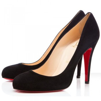 Replica Christian Louboutin Ron Ron 100mm Pumps Black Cheap Fake Shoes