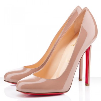 Replica Christian Louboutin Lady Lynch 120mm Pumps Nude Cheap Fake Shoes