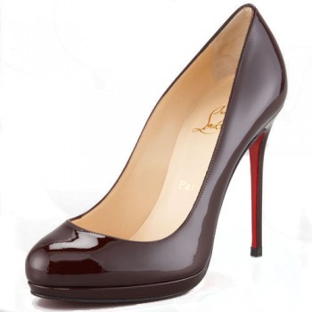 Replica Christian Louboutin Filo 120mm Pumps Dark Red Cheap Fake Shoes