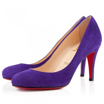 Replica Christian Louboutin Ron Ron 80mm Pumps Violet Cheap Fake Shoes