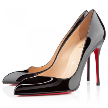 Replica Christian Louboutin Corneille 100mm Pumps Black Cheap Fake Shoes