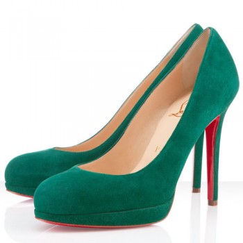 Replica Christian Louboutin New Simple 120mm Pumps Green Cheap Fake Shoes