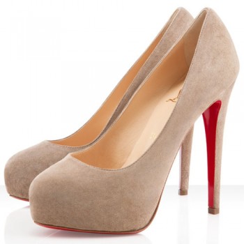 Replica Christian Louboutin Miss Clichy 140mm Pumps Taupe Cheap Fake Shoes