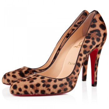 Replica Christian Louboutin Decollete 868 100mm Pumps Leopard Cheap Fake Shoes