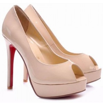 Replica Christian Louboutin Altadama 140mm Peep Toe Pumps Pink Cheap Fake Shoes