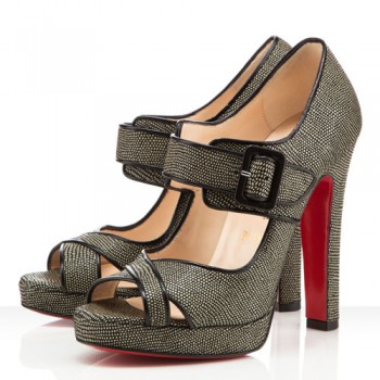 Replica Christian Louboutin Dordogne 120mm Peep Toe Pumps Black Cheap Fake Shoes