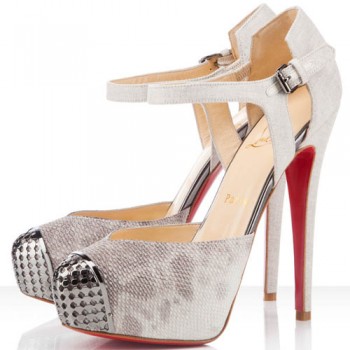 Replica Christian Louboutin Boulima Exclusive D'orsay 120mm Sandals Stone Cheap Fake Shoes