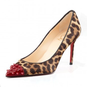 Replica Christian Louboutin Geo 80mm Pumps Leopard Cheap Fake Shoes