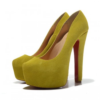 Replica Christian Louboutin Daffy 160mm Pumps Chartreuse Cheap Fake Shoes