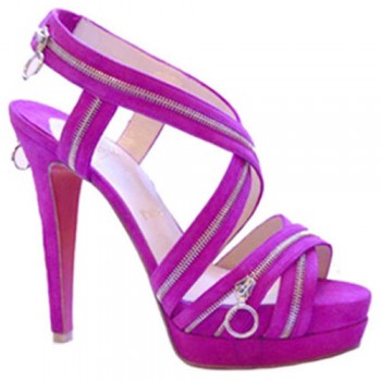 Replica Christian Louboutin Trailer 140mm Sandals Purple Cheap Fake Shoes