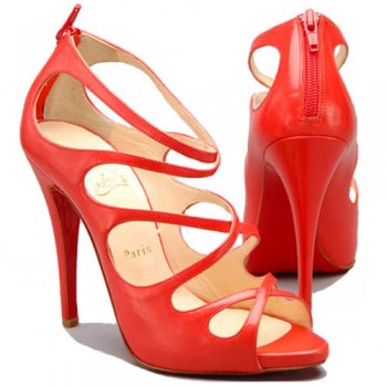 Replica Christian Louboutin Croisilleta 120mm Sandals Red Cheap Fake Shoes