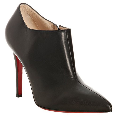 Replica Christian Louboutin Dahlia 100mm Ankle Boots Black Cheap Fake Shoes