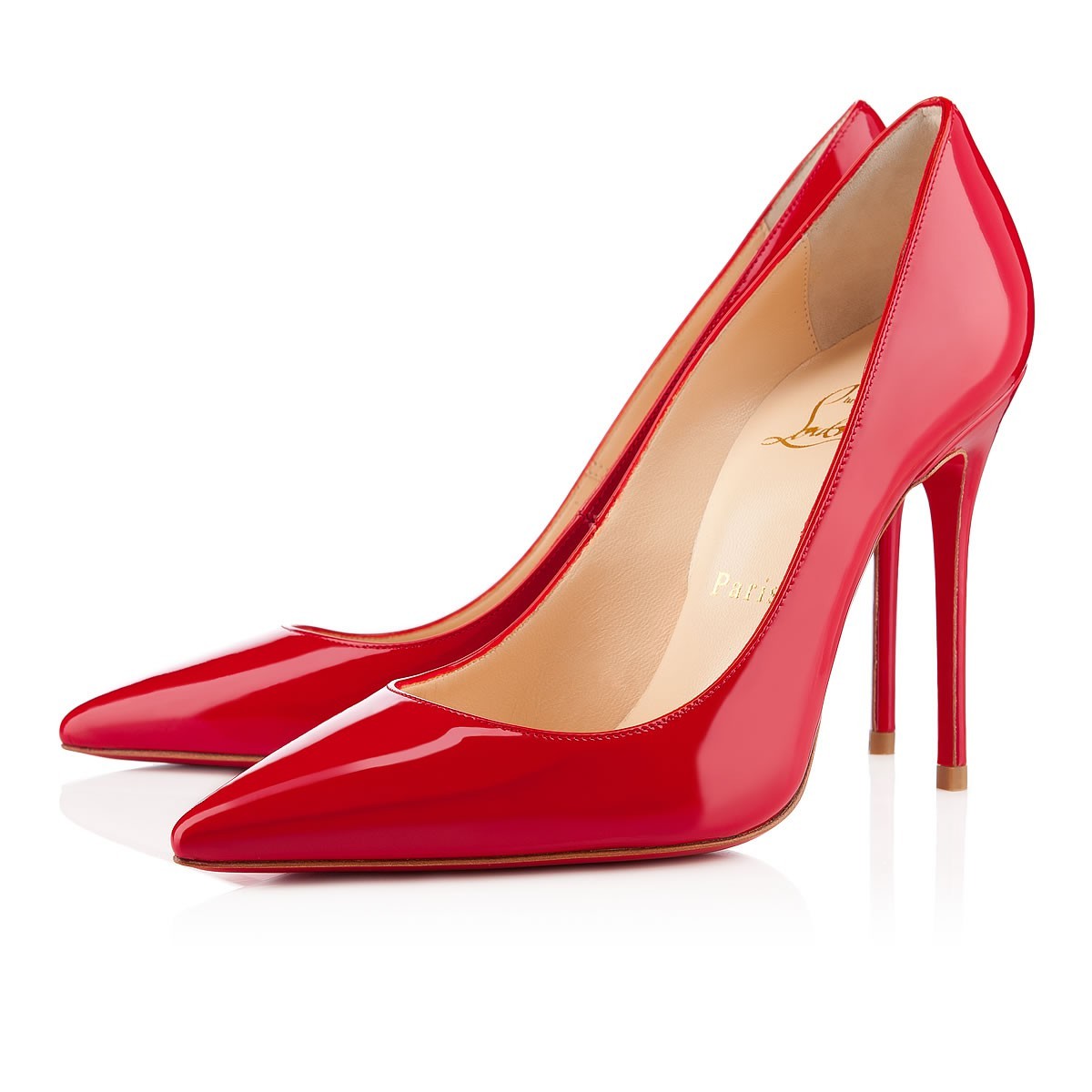 Replica Christian Louboutin Decollete 554 100mm Pumps Red Cheap Fake Shoes