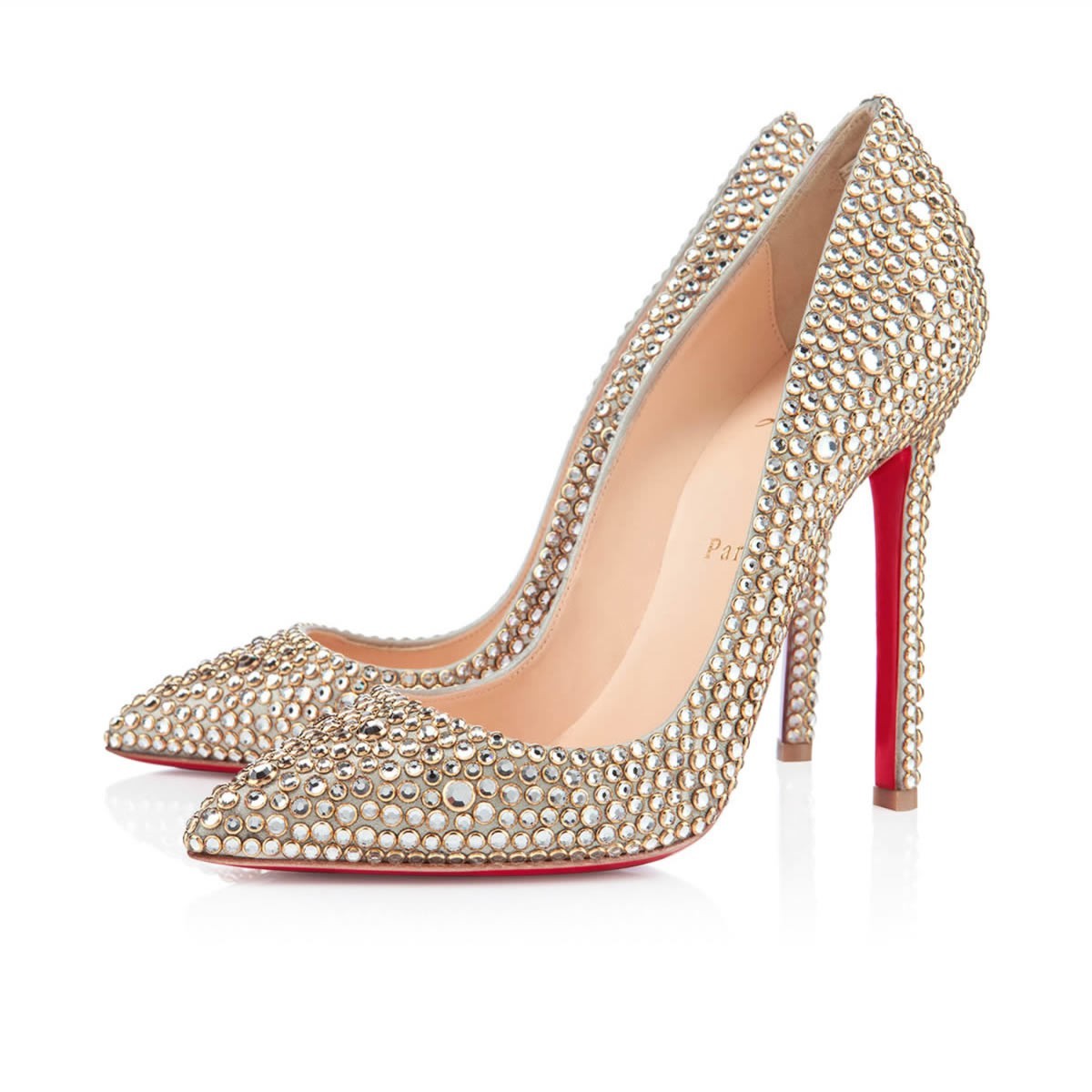 Replica Christian Louboutin Pigalle Strass 120mm Special Occasion ...