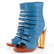 Christian Louboutin Decoupata 120mm Ankle Boots Blue