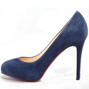 Christian Louboutin New Declic 120mm Pumps Navy