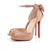 Christian Louboutin Dos Noeud 120mm Sandals Nude
