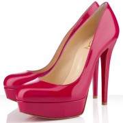 Replica Christian Louboutin Bianca 140mm Platforms Rose Paris Cheap Fake Shoes