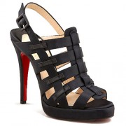 Replica Christian Louboutin Paquita 120mm Sandals Black Cheap Fake Shoes